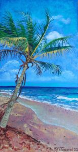 Rebecca Thompson Palm tree painting